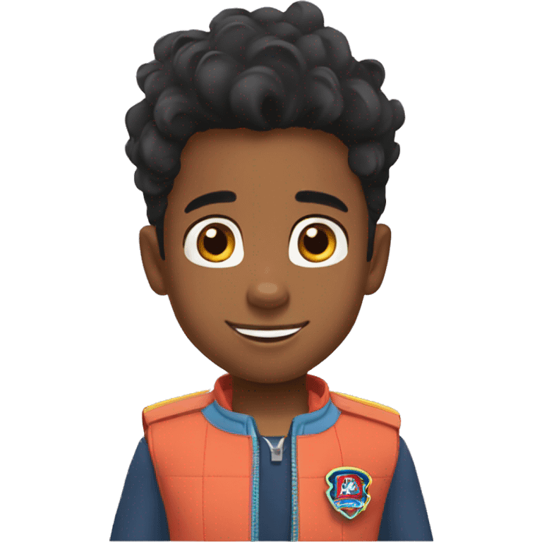  young black boy really short hair paw patrol emoji