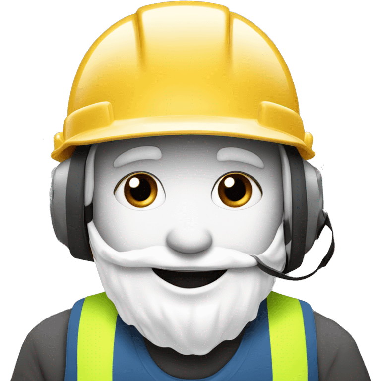 Reine des neige avec un casque de chantier emoji