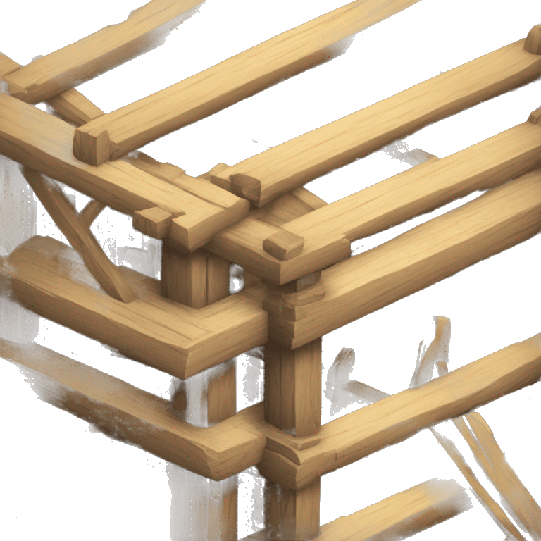 medieval wooden old construction site emoji