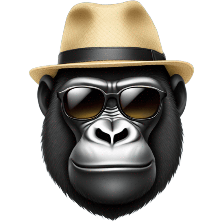 Gorilla wearing sunglasses emoji