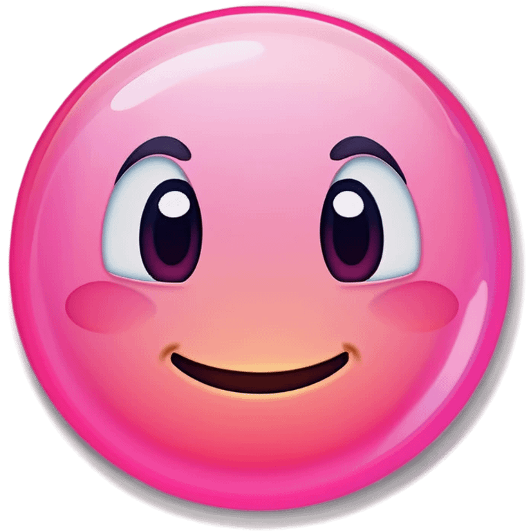 Pink iOS emoji bubble emoji