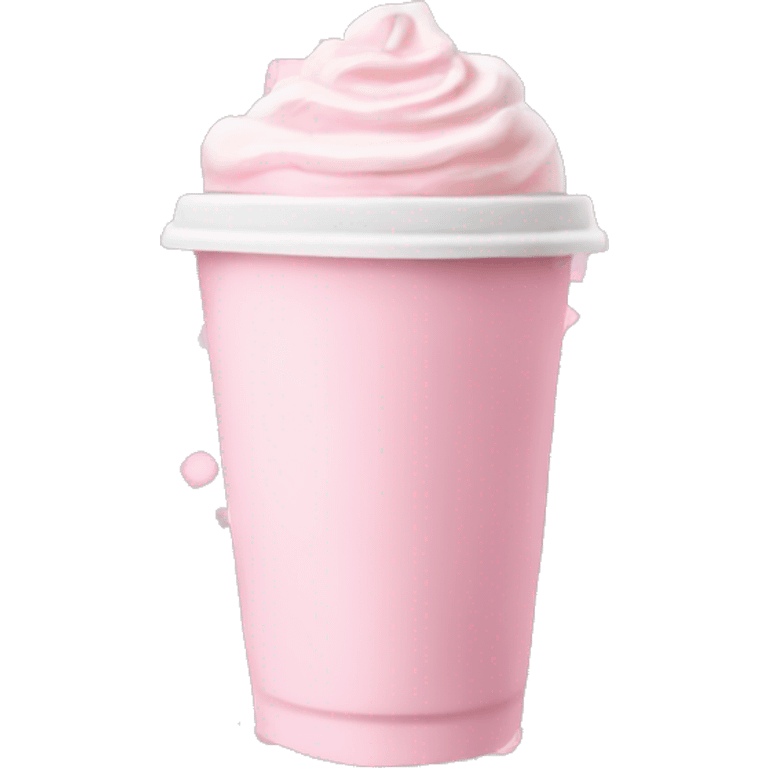 Aesthetic pastel pink Starbucks  emoji