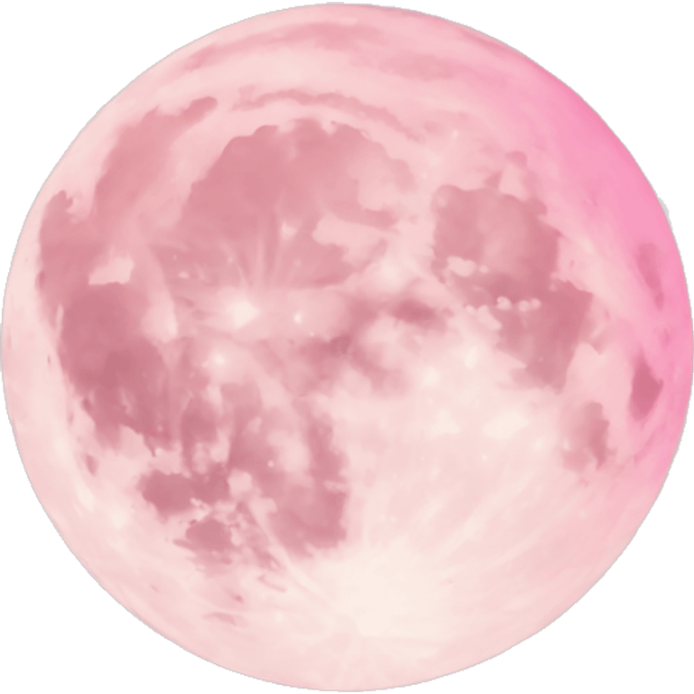 Light pink pink moon emoji