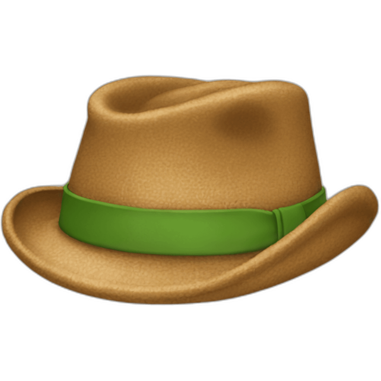 Pot down hat emoji