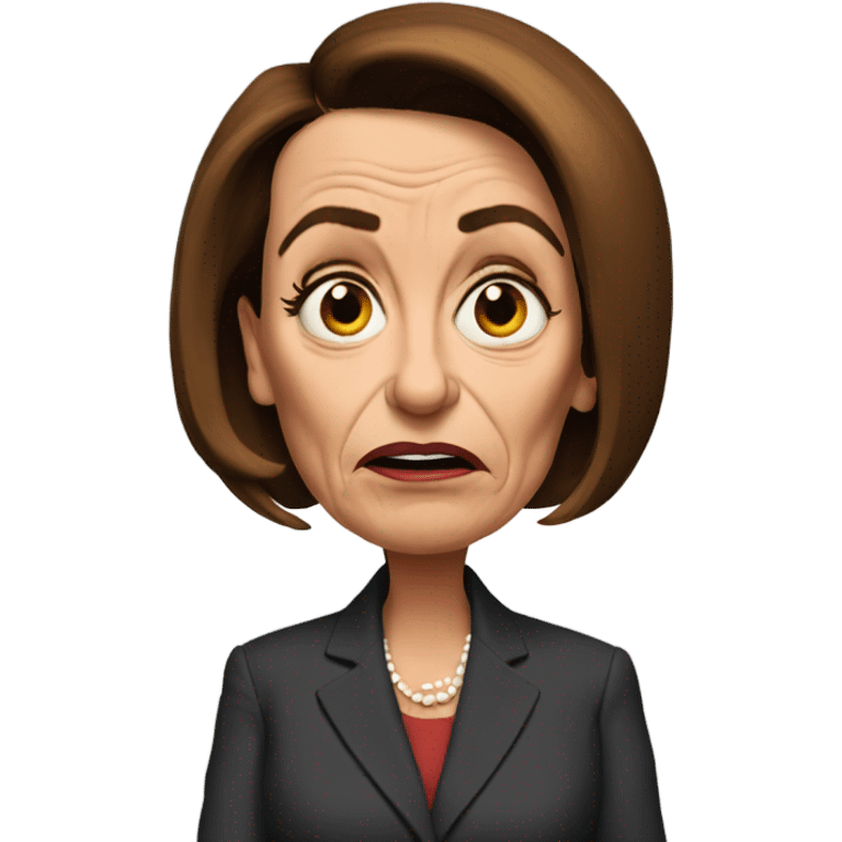 Grumpy pelosi emoji