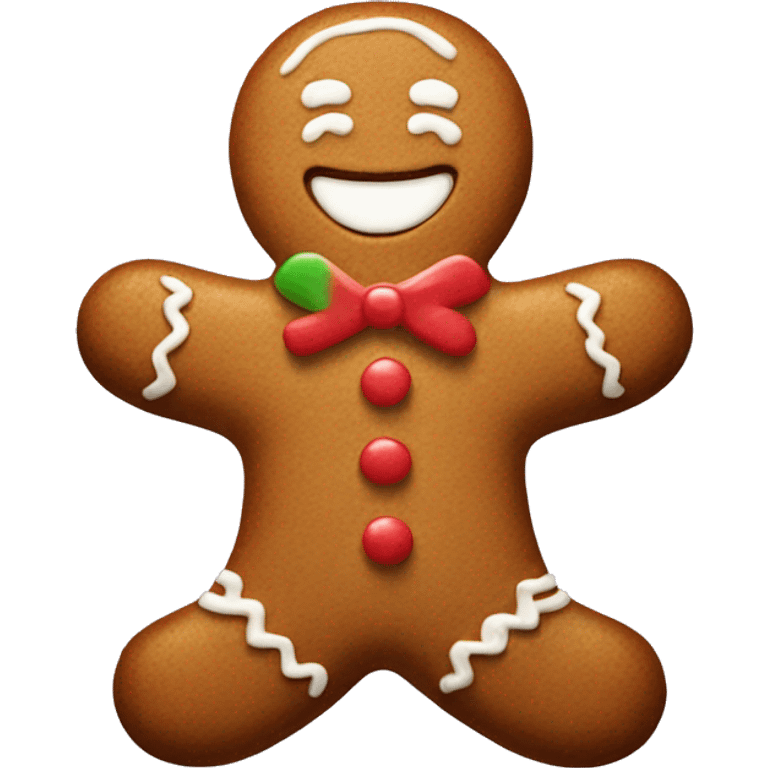 Gingerbread man emoji