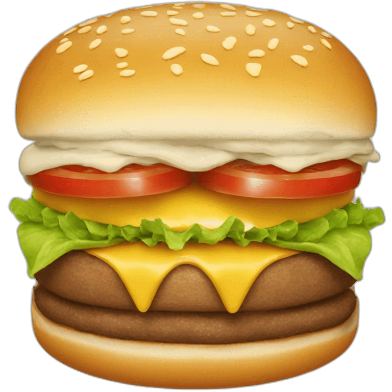 burger smile emoji