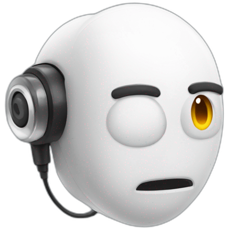 Animatronic airpod emoji