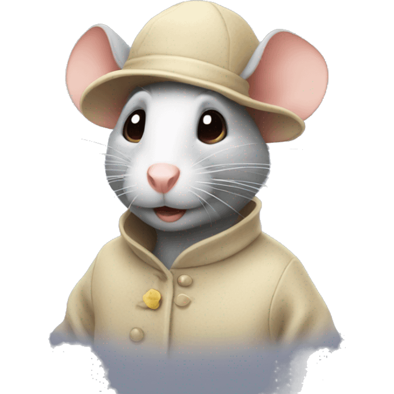 Rat with bonnet  emoji