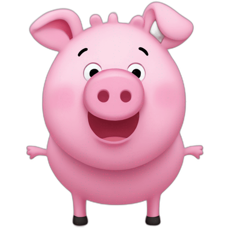 Cute peppa pig emoji