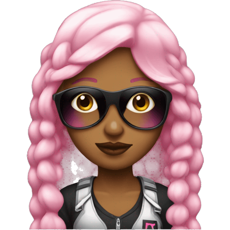 pink gangsta girl emoji