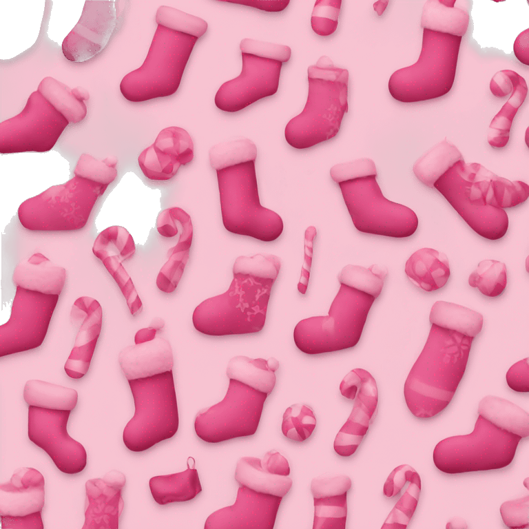 Christmas stocking pink  emoji