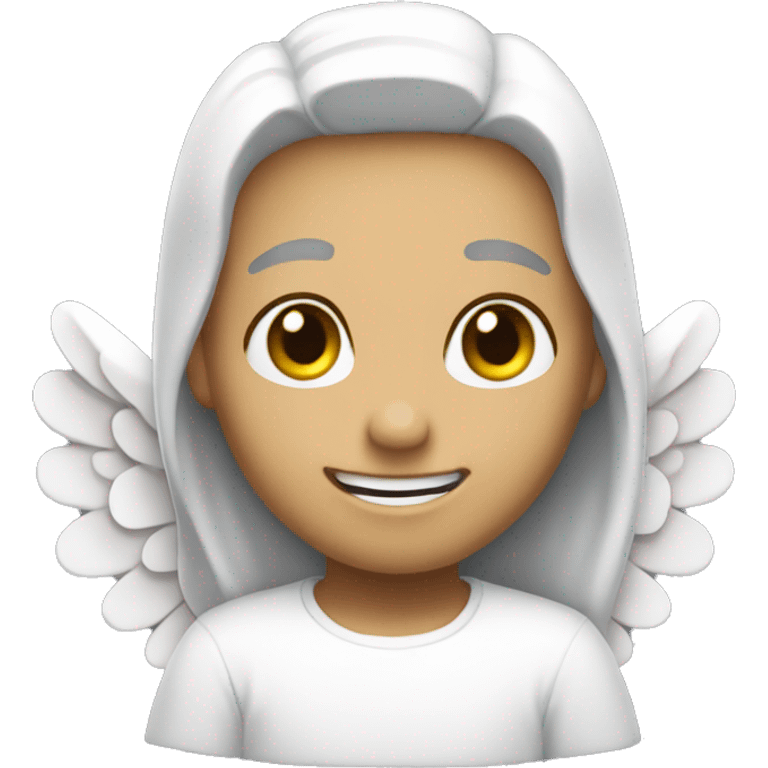 "angel with smie" emoji