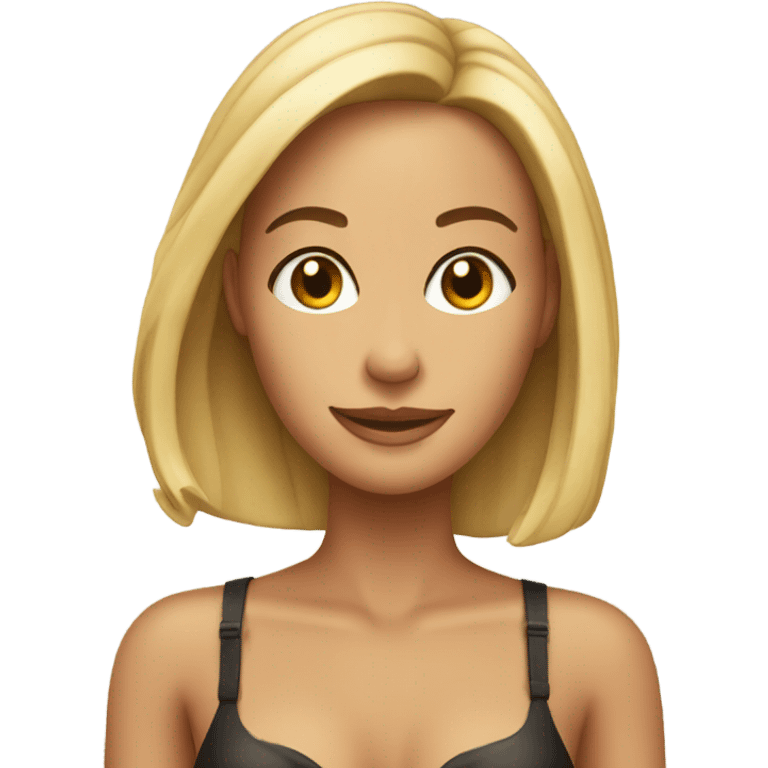 Beautiful woman in bikini emoji