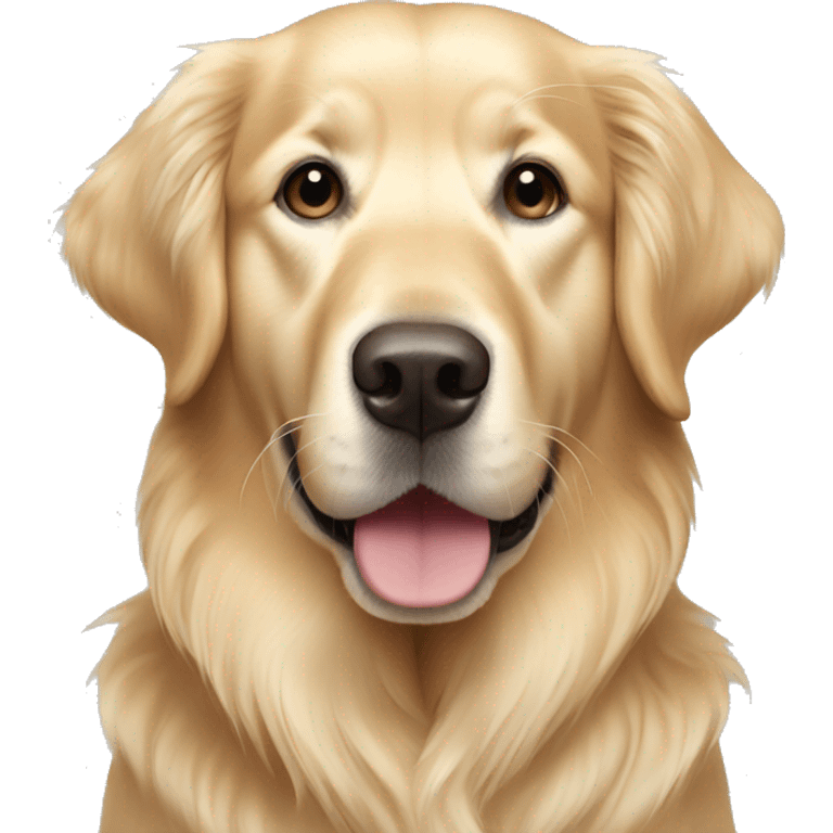 Light colored golden retriever emoji