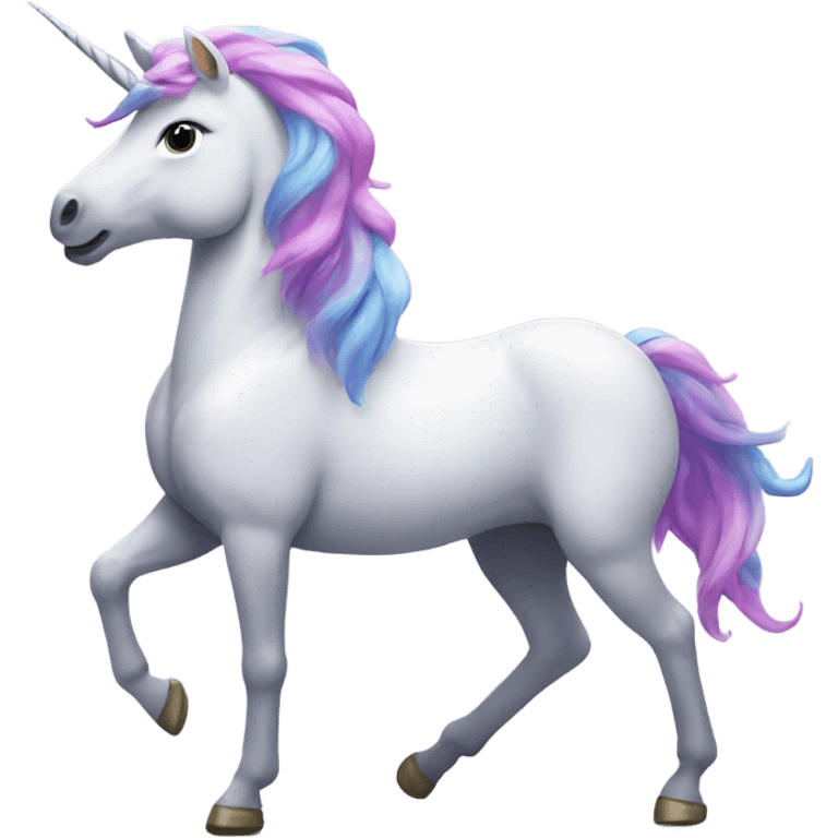 Unicorn dancing emoji