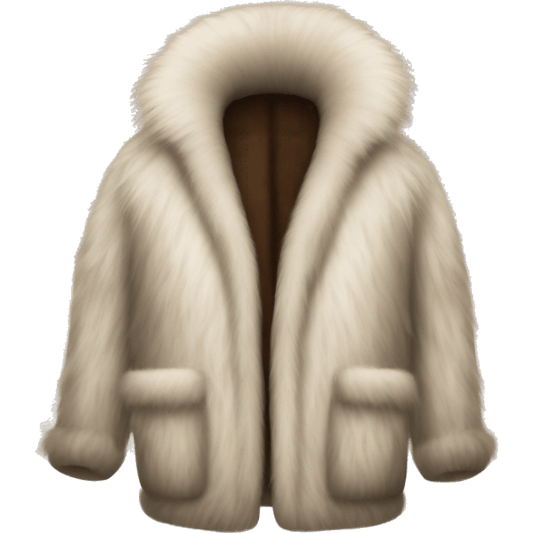 Fur coat emoji