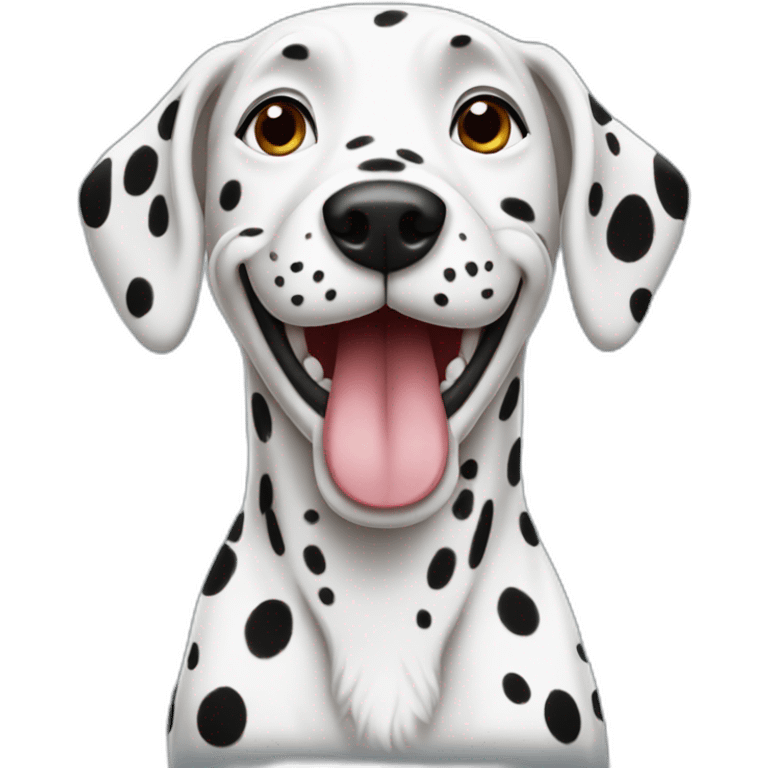 Happy dalmatian emoji