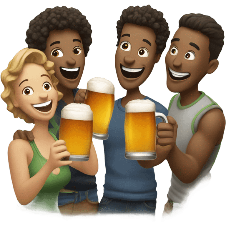 Beers with friends emoji