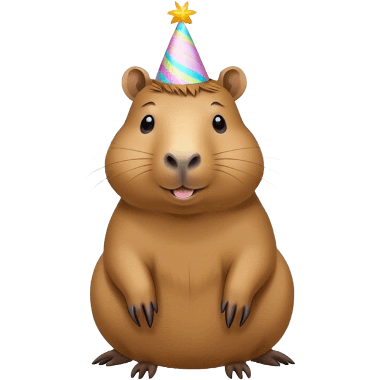 Birthday capybara emoji