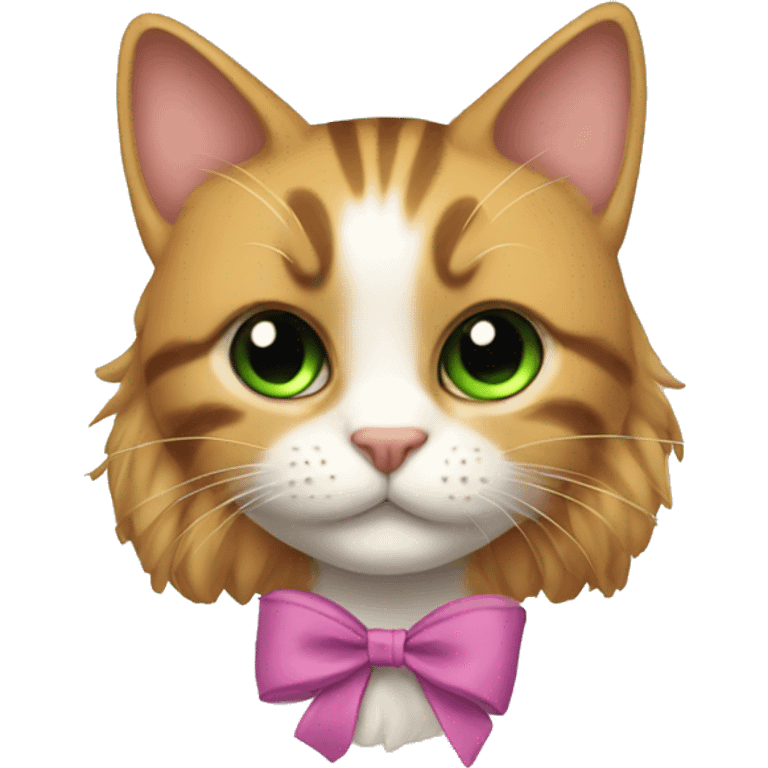 Kat with a bow emoji