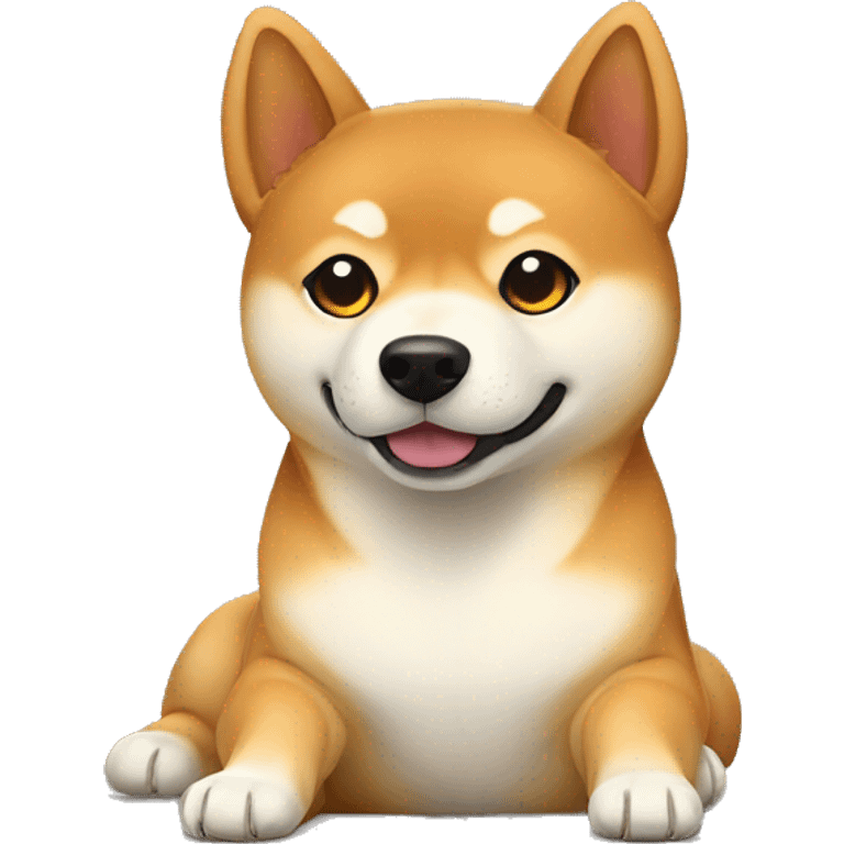 Shiba Inu laying emoji