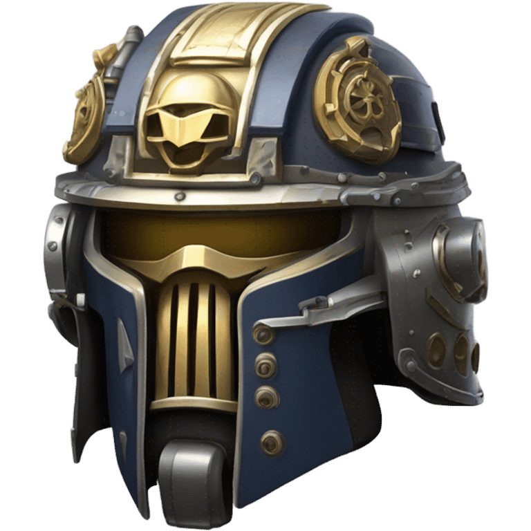 A warhammer 40k space marine helmet  emoji