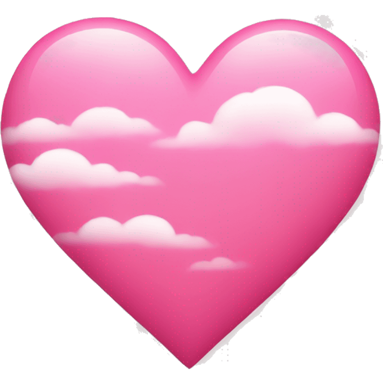 A heart with pink clouds emoji