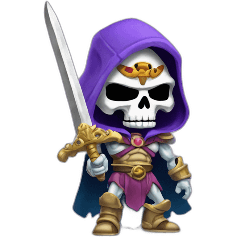 skeletor with sword emoji