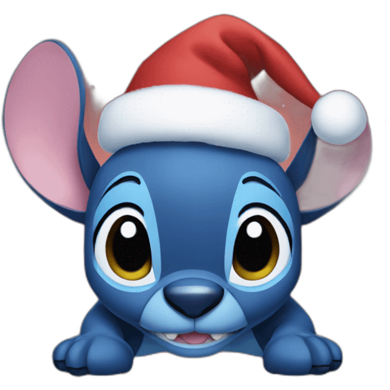 Stitch Christmas emoji