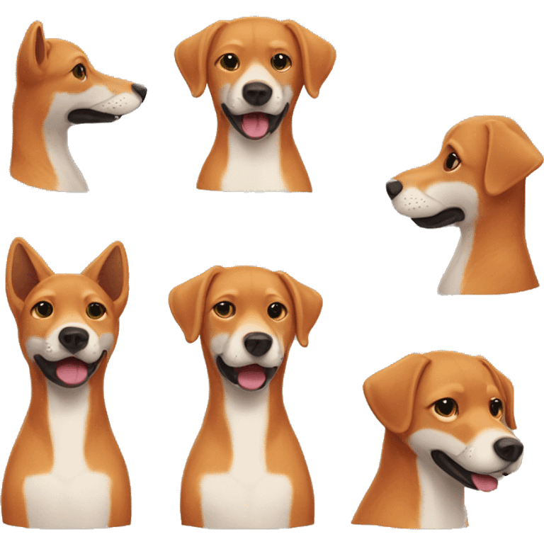 Red fox Labrador emoji