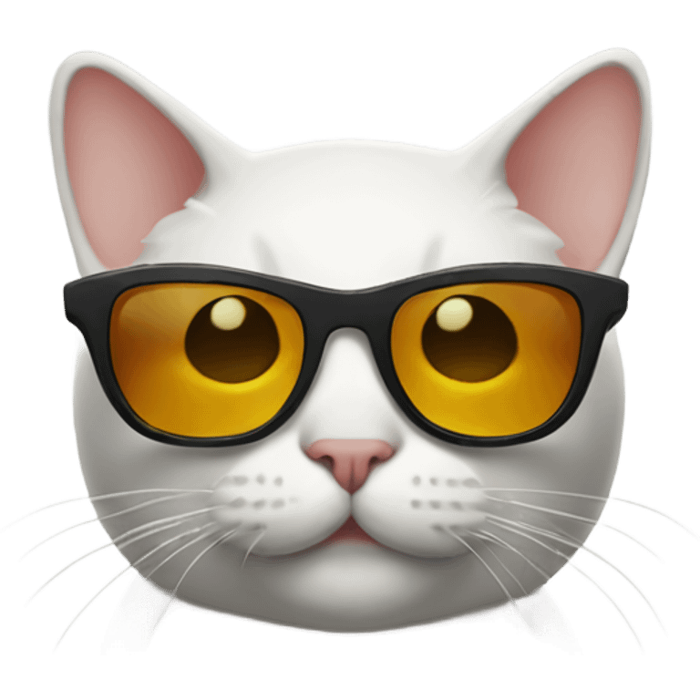 cat with sunglasses  emoji