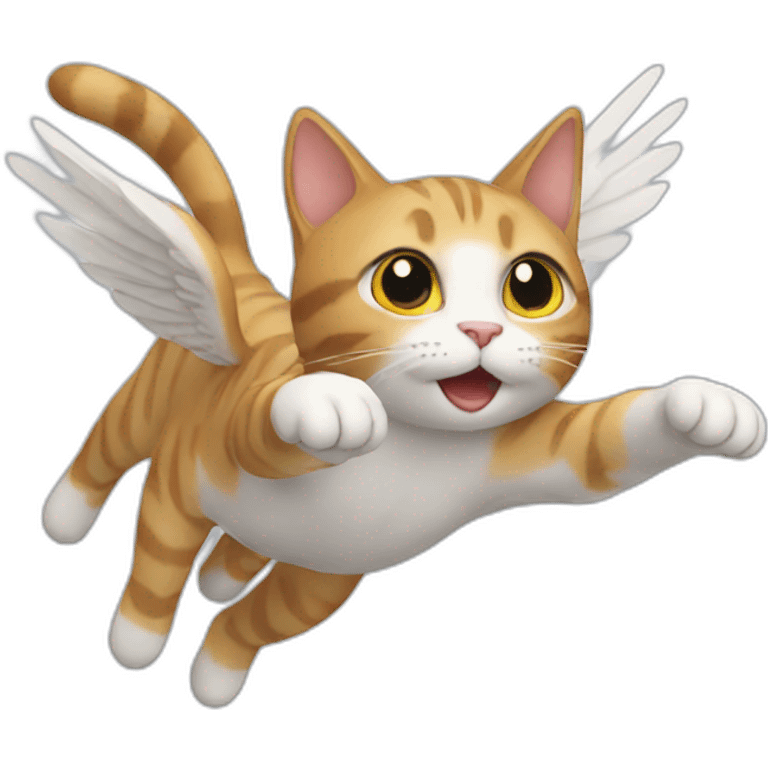 CAT FLYING emoji