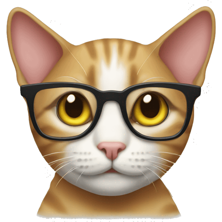 Cat wih spex emoji