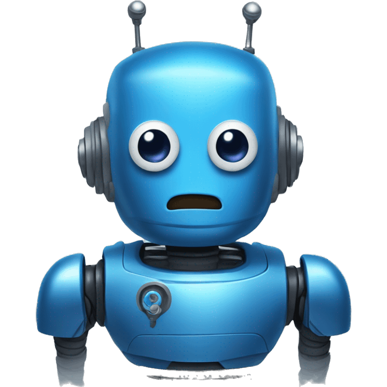 blue robot boris  emoji