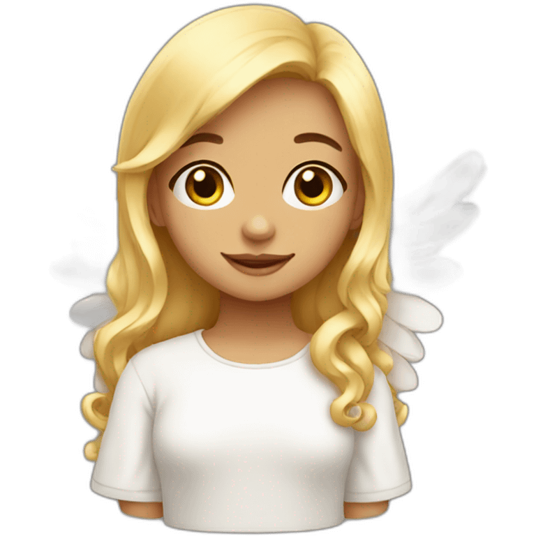 cute angel girl emoji