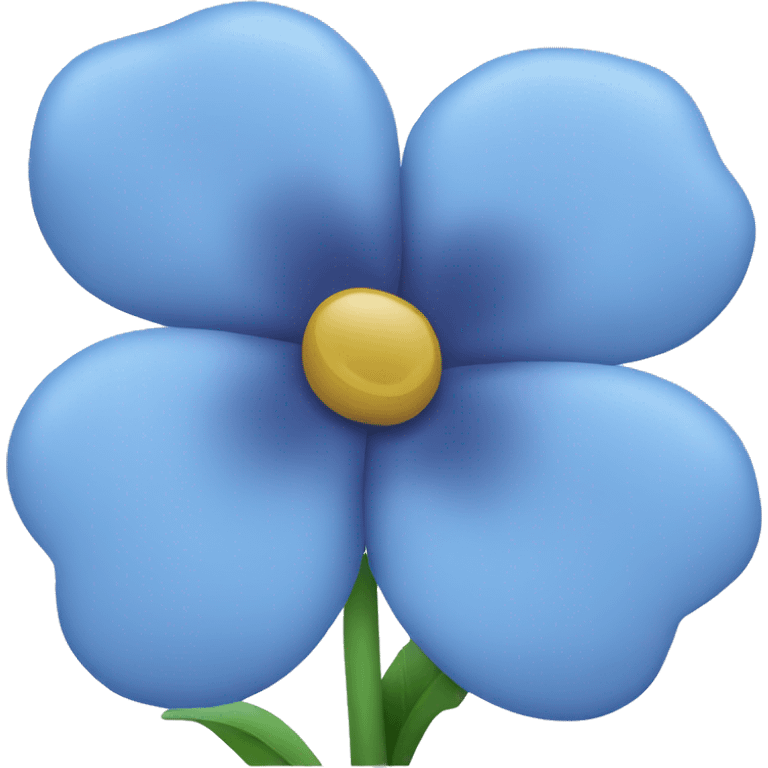 Blue flower emoji