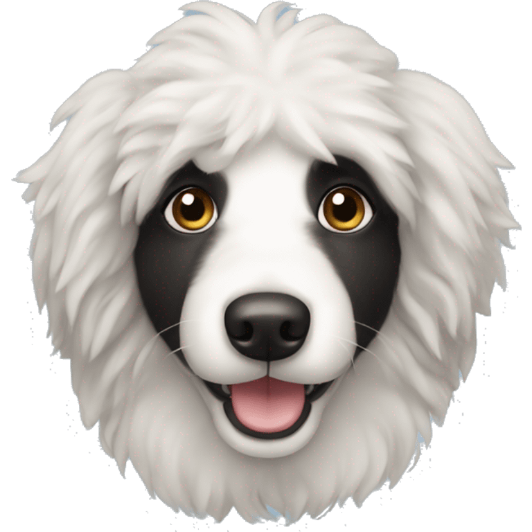 Border collie poodle emoji