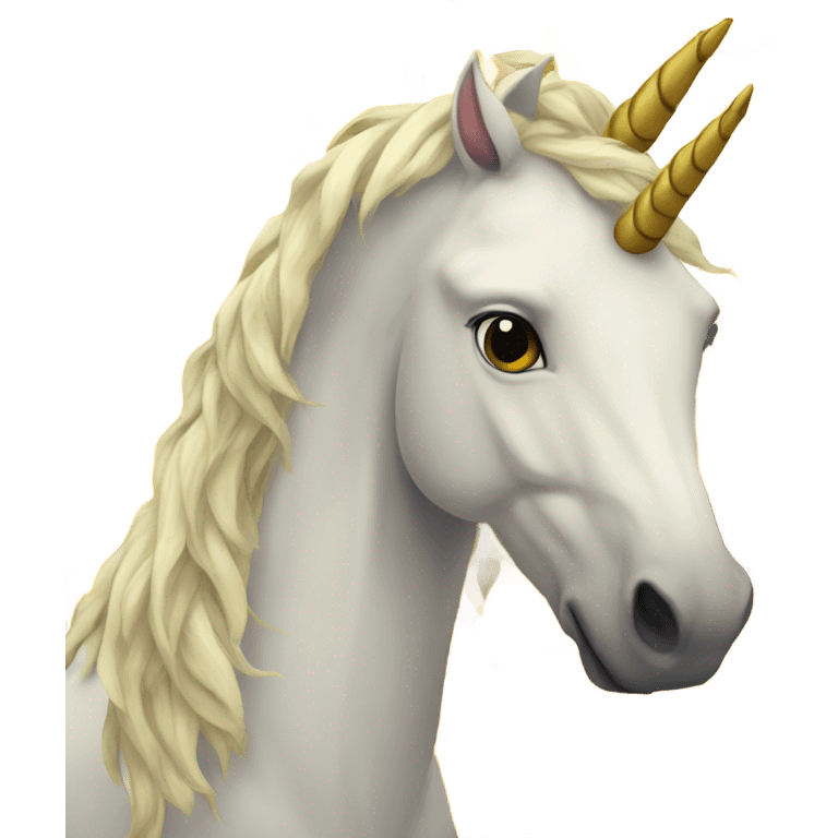 Unicorn with sunflower emoji