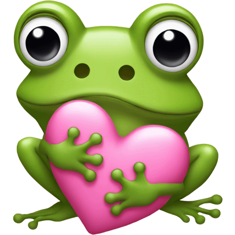 frog with pink hearts emoji