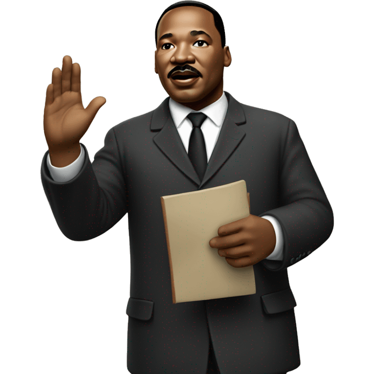 martin luther king celebrating! emoji