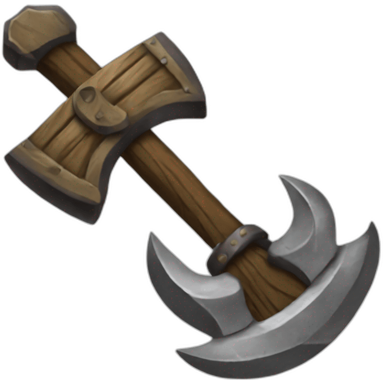 Crossed axes viking  emoji