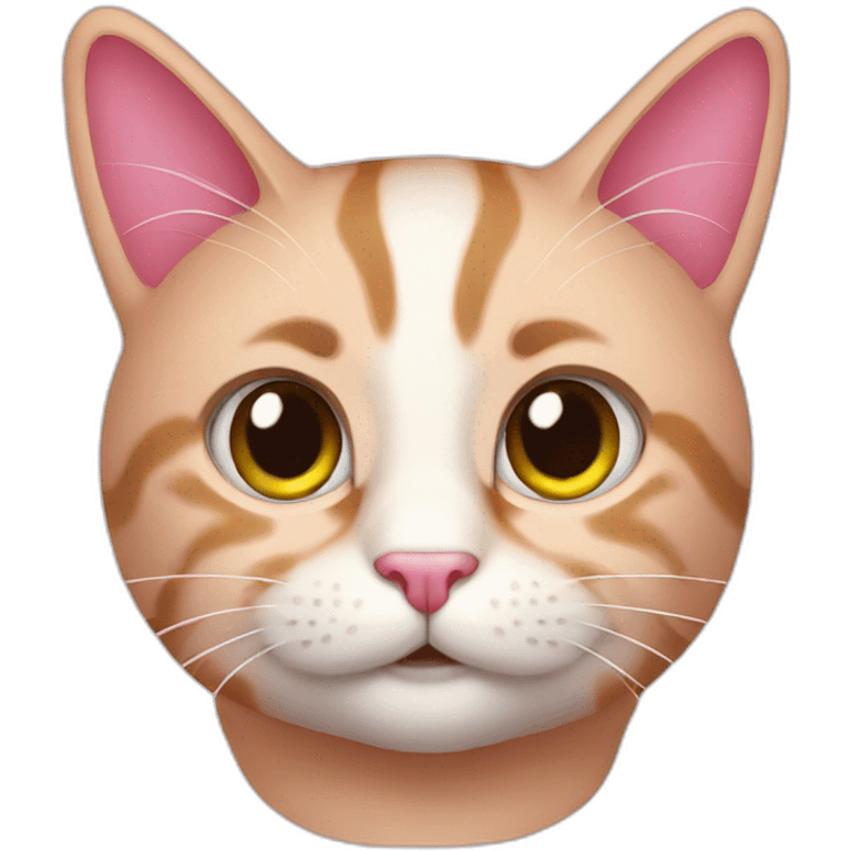 cat pink emoji