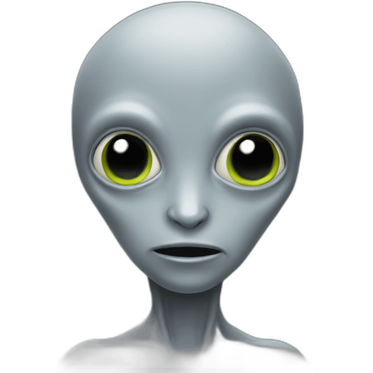 Grey alien emoji