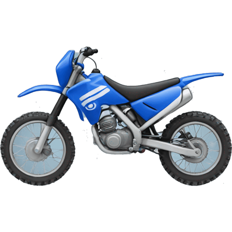 Blue dirt bike  emoji