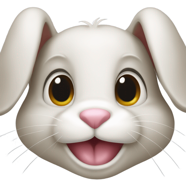 Bunny rabbit missing his two front teeth emoji