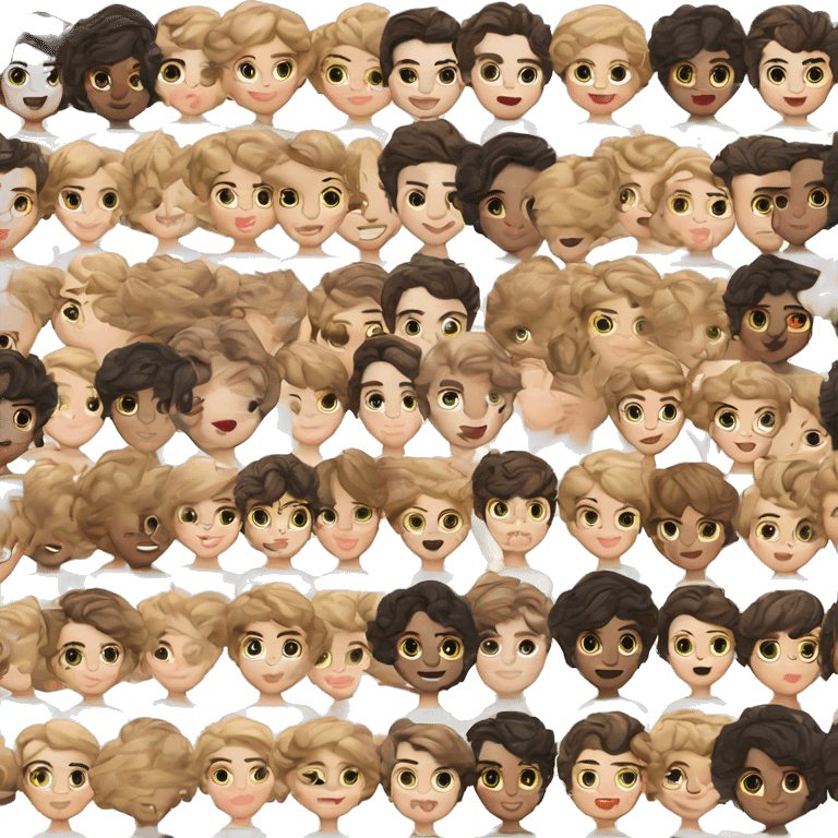 Memoji of Androgyneous, Pixie Cut, Timothee Chalamet, Dressed like an Artist emoji