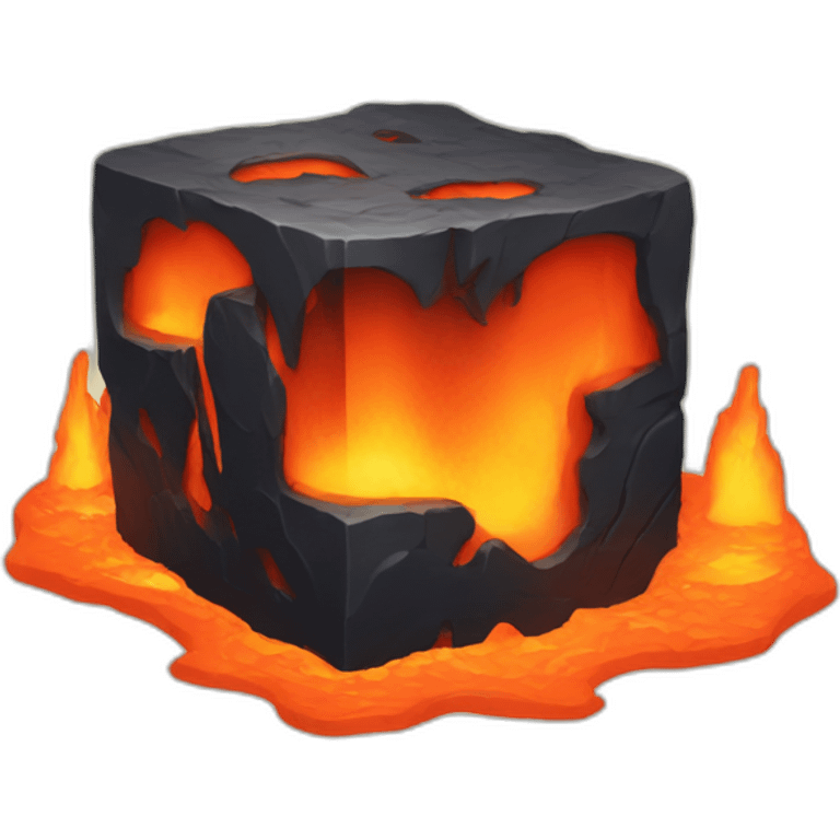 Lava cube emoji