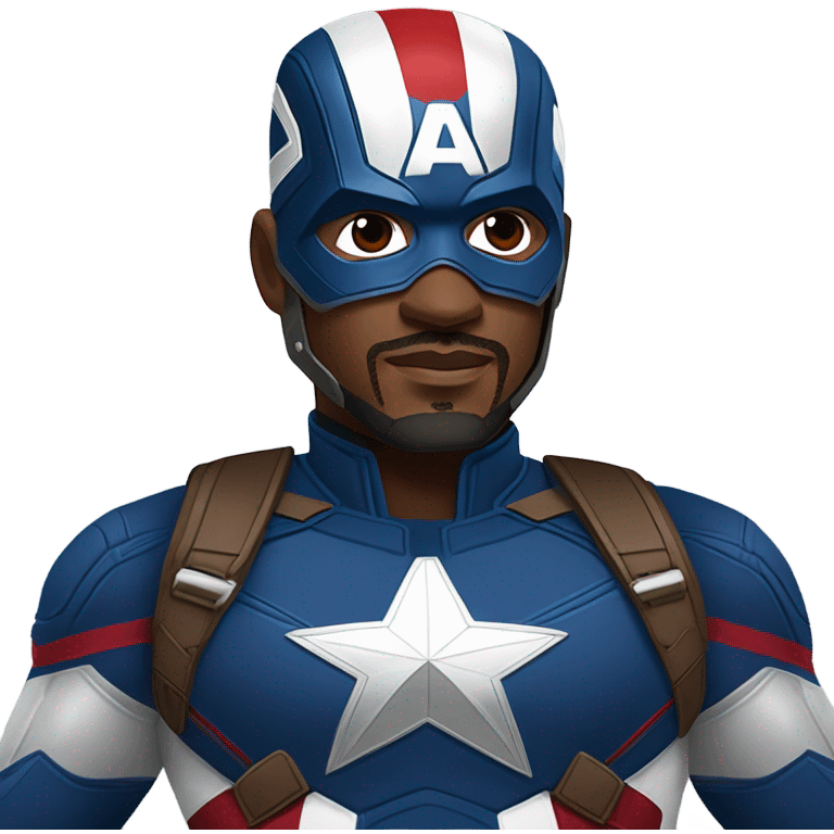 Anthony Mackie Captain America emoji