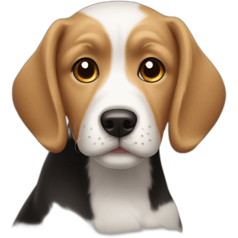 dog breton cute emoji